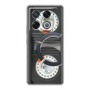 Чехол с Прикольным принтом на Infinix GT 20 Pro (Кассета магнитофона)