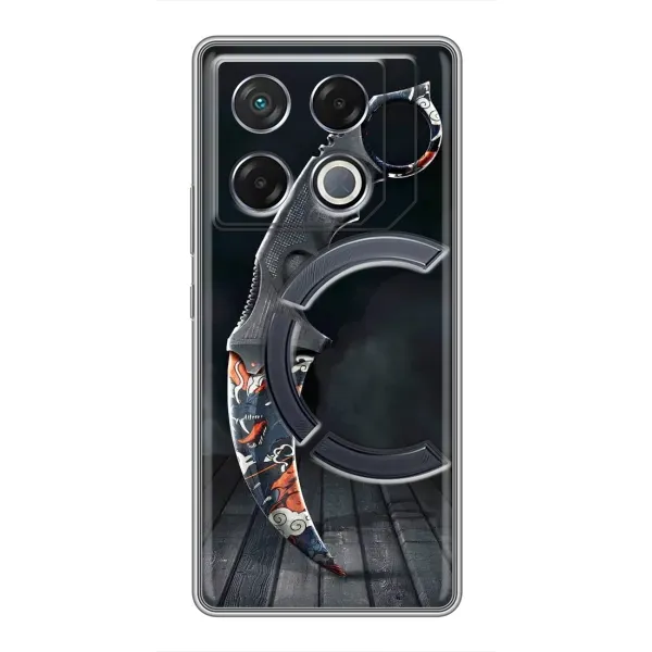 Чехол с рисунком «Кинжал КС ГО» для Infinix GT 20 Pro Чехол с рисунком «Кинжал КС ГО» для Infinix GT 20 Pro