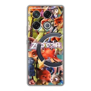 Силиконовый чехол с принтом Зоотрополіс для Infinix GT 20 Pro (Коллаж героев)