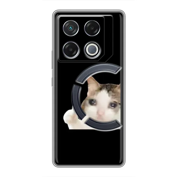 Чехол с рисунком «Кот в слезах» для Infinix GT 20 Pro Чехол с рисунком «Кот в слезах» для Infinix GT 20 Pro