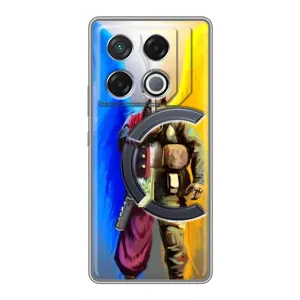 Чехол с картинкой (Патриотический КОЗАК) на Infinix GT 20 Pro (Козак с крыльями)