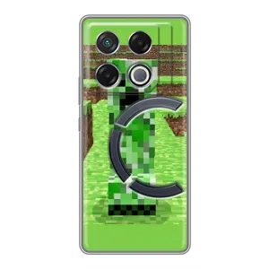 Чохли для Infinix GT 20 Pro (Персонажі МайнКрафт) (Кріпер 2)