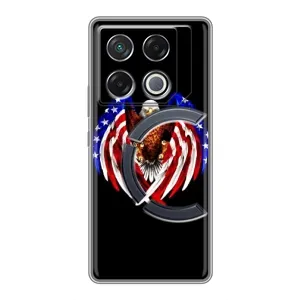 Чехол Флаг USA для Infinix GT 20 Pro (Крылья США)