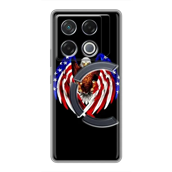 Чехол с рисунком «Крылья США» для Infinix GT 20 Pro Чехол с рисунком «Крылья США» для Infinix GT 20 Pro