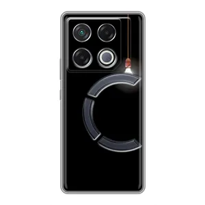 Чехол с картинками на черном фоне для Infinix GT 20 Pro (Лампочка)