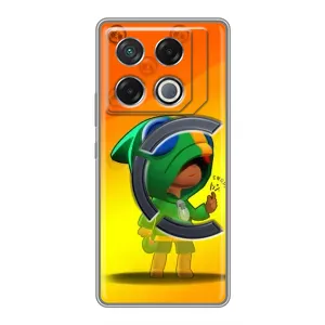 Чехол Бравл Старс для Infinix GT 20 Pro (LEON в кофте)