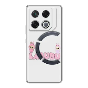 Чехол с принтом Лабубу для Infinix GT 20 Pro (Логотип Лабубу)