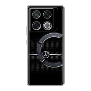 Силиконовый бампер с картинкой машины на Infinix GT 20 Pro (Mercedes)
