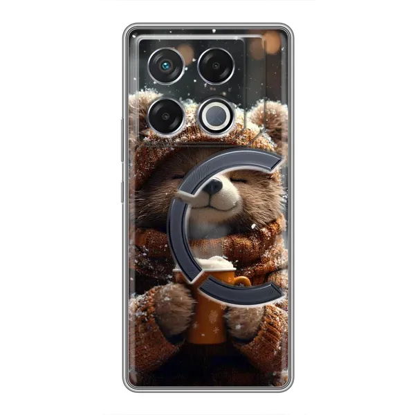 Чехол с рисунком «Медвежонок с кофе» для Infinix GT 20 Pro Чехол с рисунком «Медвежонок с кофе» для Infinix GT 20 Pro