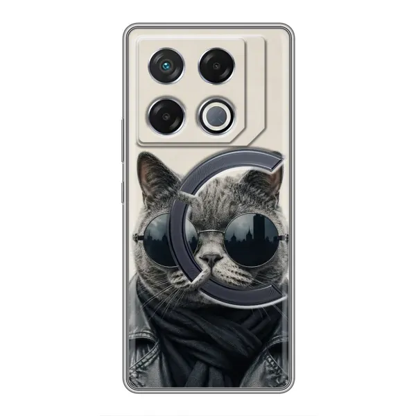 Чехол с рисунком «Модный кот» для Infinix GT 20 Pro Чехол с рисунком «Модный кот» для Infinix GT 20 Pro