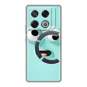 Силиконовые Чехлы (смешные стикеры) для Infinix GT 20 Pro (Забавное мятное лицо)