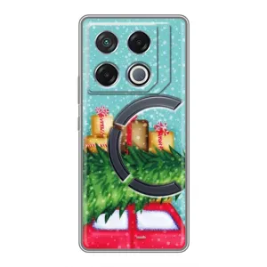 Чехол Новогодняя Елка на Infinix GT 20 Pro (Новогодние подарки)