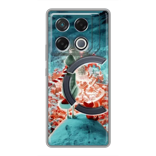 Чехол с рисунком «Новогодний Гринч» для Infinix GT 20 Pro Чехол с рисунком «Новогодний Гринч» для Infinix GT 20 Pro
