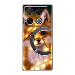 Чехол с Лисичкой для Infinix GT 20 Pro (Новогодний лисенок)