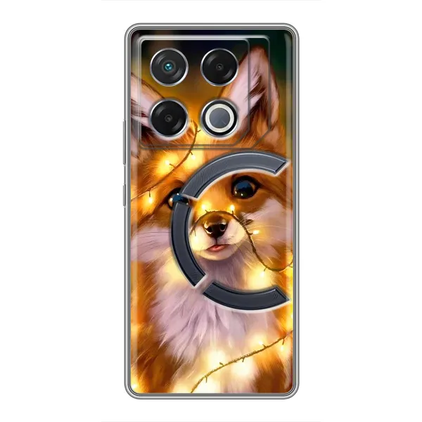 Чехол с рисунком «Новогодний лисенок» для Infinix GT 20 Pro Чехол с рисунком «Новогодний лисенок» для Infinix GT 20 Pro
