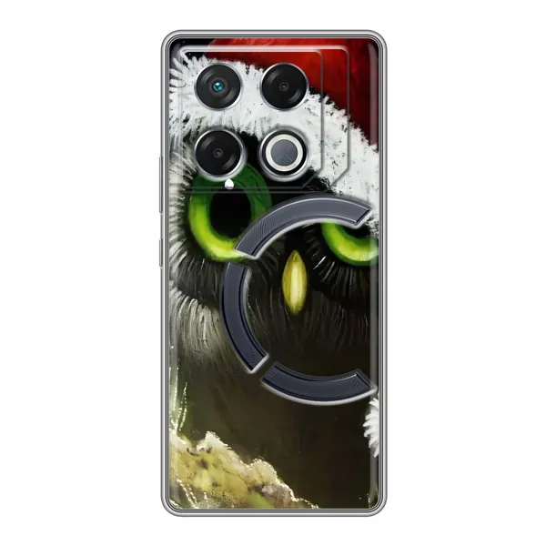 Чехол с рисунком «Новогодняя Сова» для Infinix GT 20 Pro Чехол с рисунком «Новогодняя Сова» для Infinix GT 20 Pro