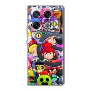Силіконовый Чохол на Infinix GT 20 Pro з картинкою Brawl Stars (Персонажі)