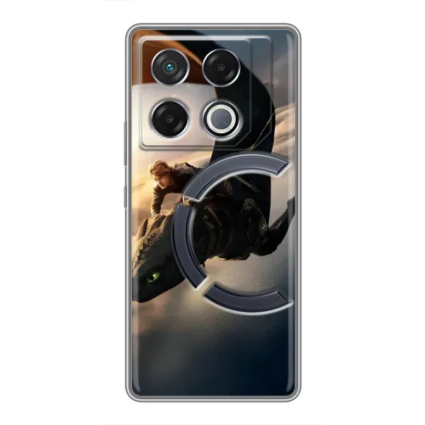 Чехол с рисунком «Полет Беззубика» для Infinix GT 20 Pro