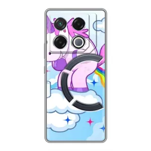 Чехол Unicorn на Infinix GT 20 Pro (Радуга единорожка)