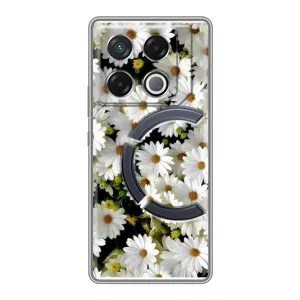Чехол с ромашками на Infinix GT 20 Pro (Рамка в ромашках)