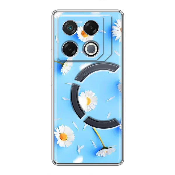 Чехол с рисунком «ромашки на голубом» для Infinix GT 20 Pro