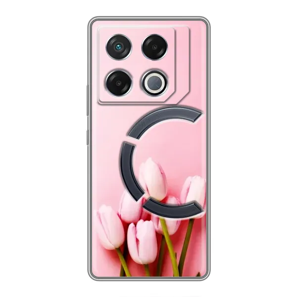 Чехол с рисунком «Розовые тюльпаны» для Infinix GT 20 Pro Чехол с рисунком «Розовые тюльпаны» для Infinix GT 20 Pro