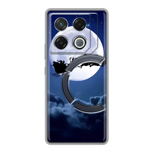 Чехол с рисунком «Санта - луна» для Infinix GT 20 Pro Чехол с рисунком «Санта - луна» для Infinix GT 20 Pro