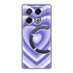 Чехлы с тематикой "Маленькие Сердечки" на Infinix GT 20 Pro (Сердце фиолет)