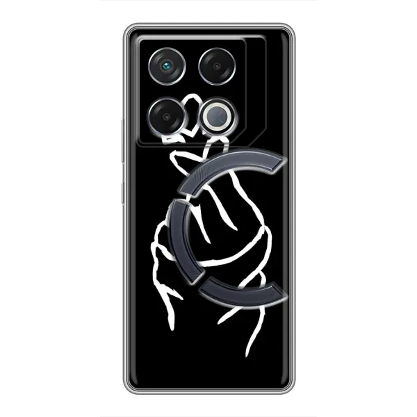 Чехол с рисунком «Сердце на черном» для Infinix GT 20 Pro Чехол с рисунком «Сердце на черном» для Infinix GT 20 Pro