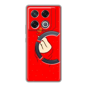 Чехлы (Знак сердечка) на Infinix GT 20 Pro (Сердце на красном)