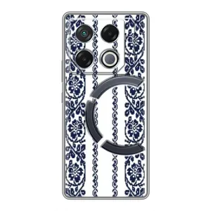 Силіконовый Чохол на Infinix GT 20 Pro з картинкой Вишиванки (Синя вишиванка)