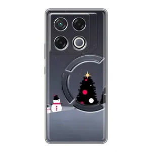 Чехлы на Новый Год Infinix GT 20 Pro (Снеговички)