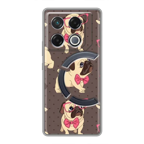 Чехол с рисунком «Собачки Мопсики» для Infinix GT 20 Pro Чехол с рисунком «Собачки Мопсики» для Infinix GT 20 Pro