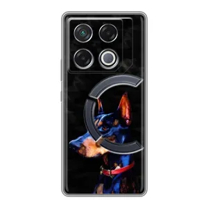 Бампер для Infinix GT 20 Pro с картинкой "Песики" (Собака Мопс)