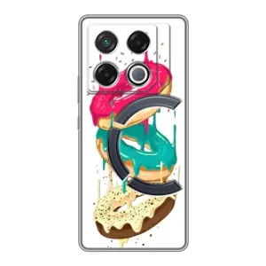 Чехол с изображением вкусной еды для Infinix GT 20 Pro (Сочные пончики)