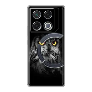 Чехлы с принтом СОВЫ для Infinix GT 20 Pro (Сова на чёрном)