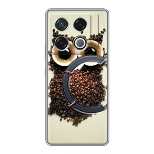 Чехлы с принтом СОВЫ для Infinix GT 20 Pro (Сова с зерен кофе)