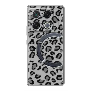 Чохол з леопардовим принтом на Infinix GT 20 Pro (Темний леопард)