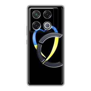 Силиконовый Чехол на Infinix GT 20 Pro (Я-Украина) (Украинское сердце)