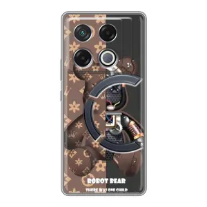 Силиконовый чехол для Infinix GT 20 Pro (Медмедь Луи Виттон)