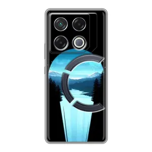 Летний Чехол на Infinix GT 20 Pro (Синий Водопад)