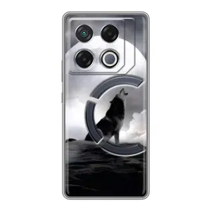 Чехол с Волком на Infinix GT 20 Pro (Волк и луна)