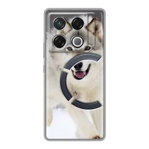 Чехол с Волком на Infinix GT 20 Pro (Волк на снегу)