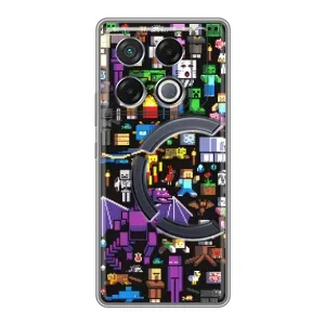 Чохол майнкрафт для Infinix GT 20 Pro (Усі персонажі)
