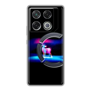 Силиконовый бампер с картинкой животных для Infinix GT 20 Pro (Яркий олень)
