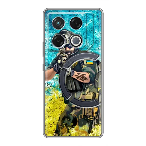 Чехол с рисунком «ЗСУ Воин» для Infinix GT 20 Pro Чехол с рисунком «ЗСУ Воин» для Infinix GT 20 Pro