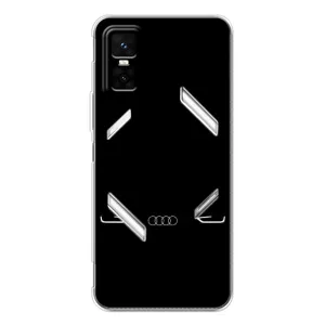 Силиконовый бампер с картинкой машины на Infinix GT 30 Pro (Силует Audi)