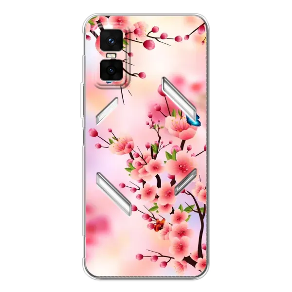 Чехол с рисунком «Бабочки на сакуре» для Infinix GT 30 Pro Чехол с рисунком «Бабочки на сакуре» для Infinix GT 30 Pro