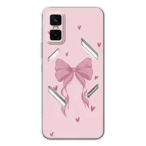 Чехол банты для Infinix GT 30 Pro (Бант на розовом)