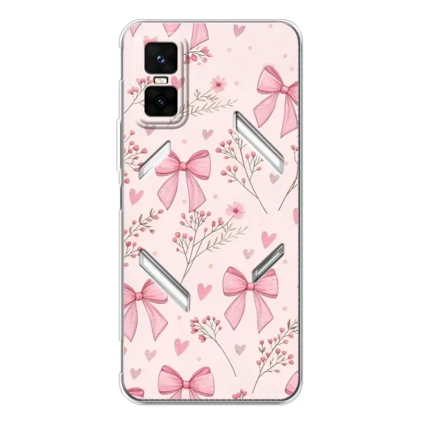 Чехол с рисунком «Банты с цветами» для Infinix GT 30 Pro